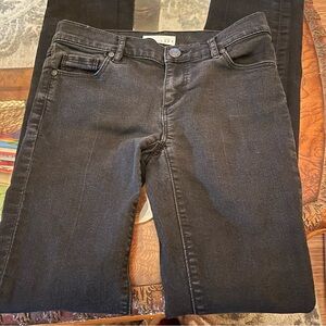 Loft‎ Modern Straight black denim jeans, size 24